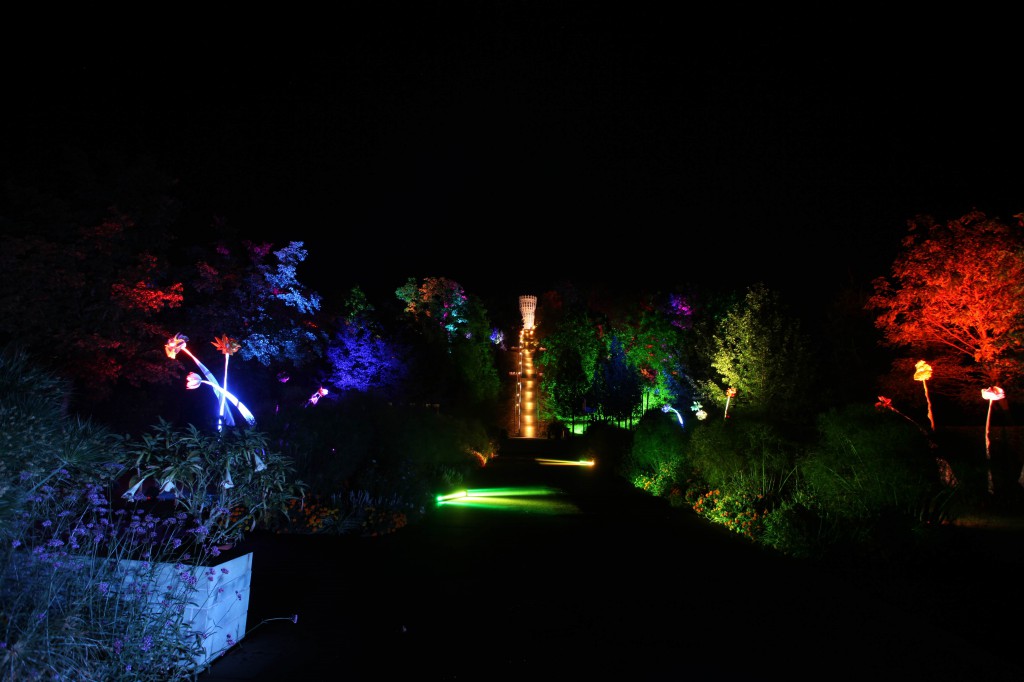 Der HrbstLichtgarten im Hemeraner Sauerlandpark ist bis 23. Oktober zu sehen.